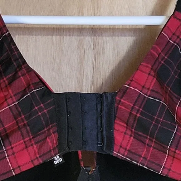 Torrid Curve 44DDD Bra Red Plaid - Picture 4 of 6